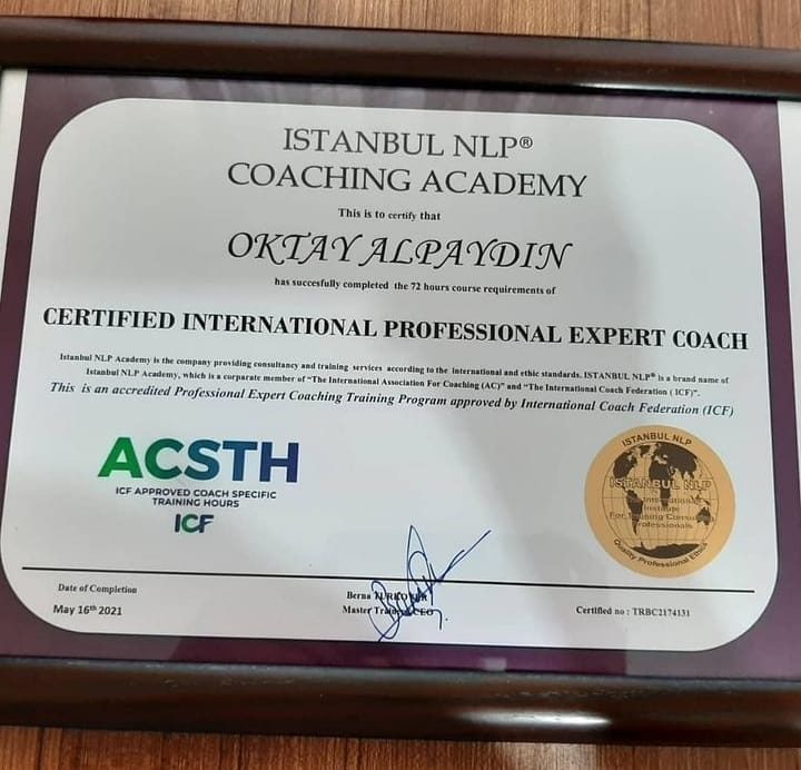 Certified International Professional Expert Coach - Bioenerji Uzmanı sertifikası